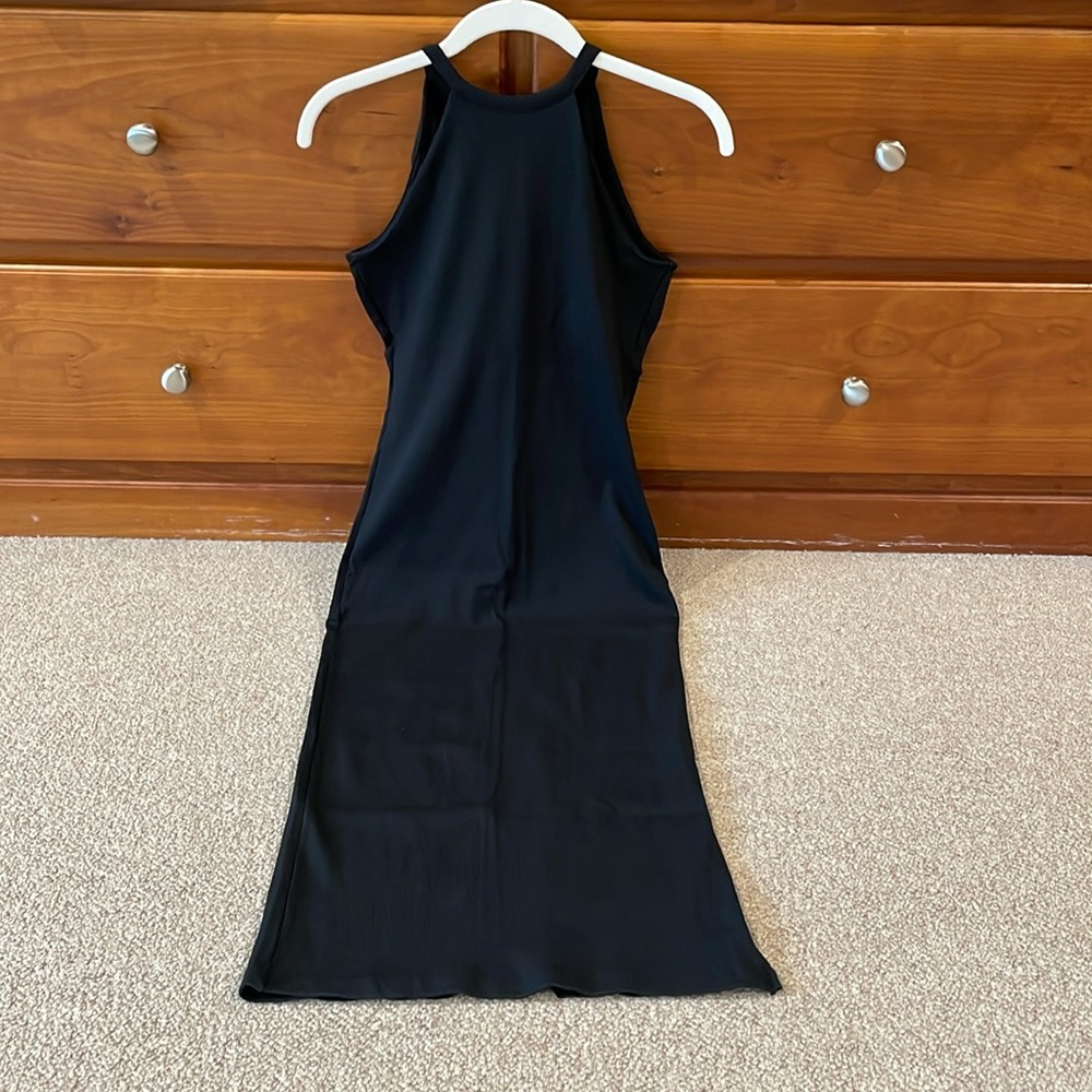 Skin Ivone halter-neck stretch-cotton mini dress